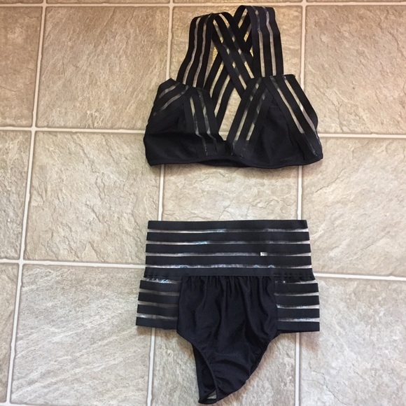 Caged Mesh Bikini - Picture 2 of 6